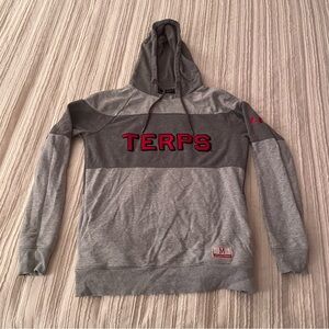 Maryland Terrapins Hoodie Grey College Sweatshirt Under Armour